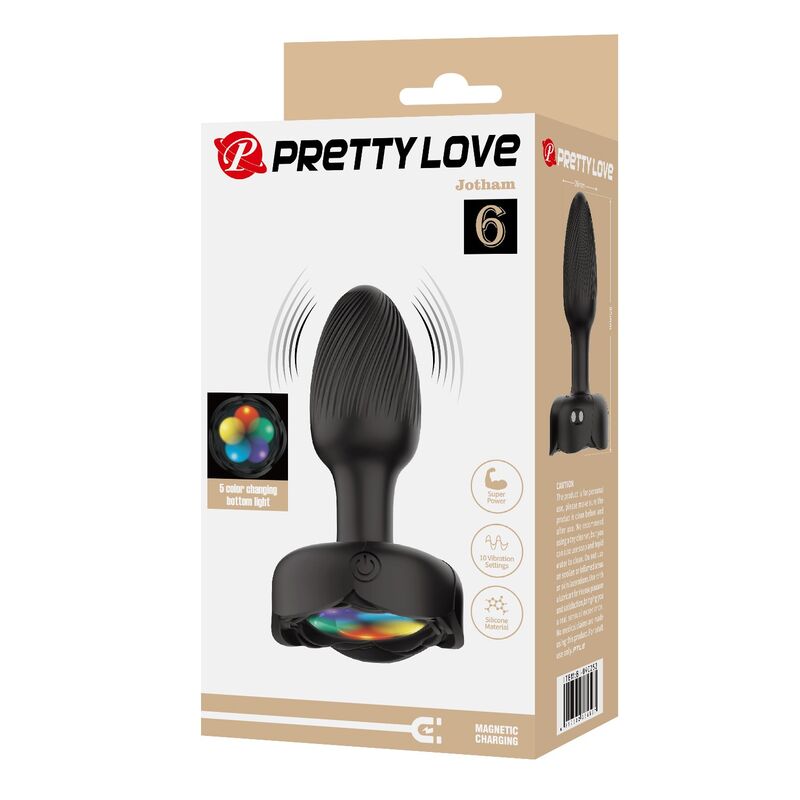 img_230411_3b6a04db6ee175ced012eb28cc1e0339_1.jpg PRETTY LOVE - RECHARGEABLE VIBRATING ANAL PLUG 10 MODES BLACK