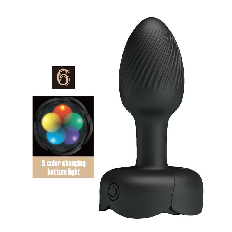 img_230415_22f9c9a7766d93356d438a063eecda78_1.jpg PRETTY LOVE - RECHARGEABLE VIBRATING ANAL PLUG 10 MODES BLACK