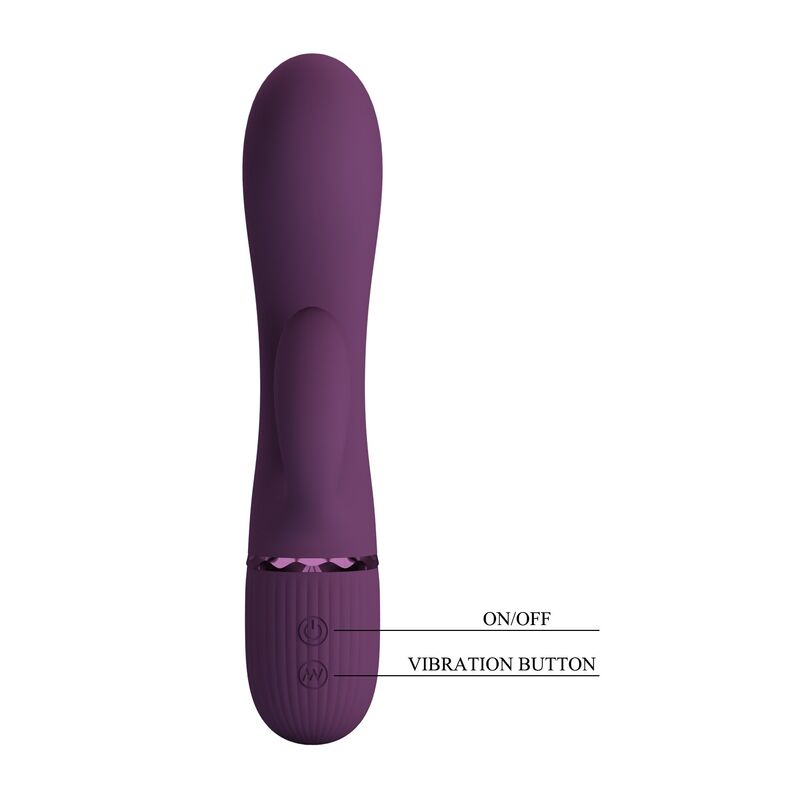 img_230461_db2c45b4c537a5f0b33f056eae65b79e_1.jpg PRETTY LOVE - MARGIE RECHARGEABLE RABBIT VIBRATOR 10 FUNCTIONS PURPLE