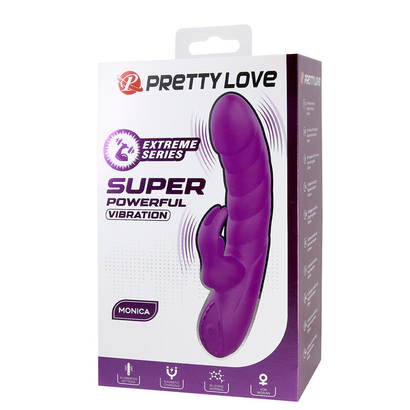 img_231975_7effbcbdc9c3d57f93c98323c9636473_1.jpg PRETTY LOVE - MONICA RECHARGEABLE DUAL STIMULATION G-SPOT AND CLITORAL VIBRATOR PURPLE
