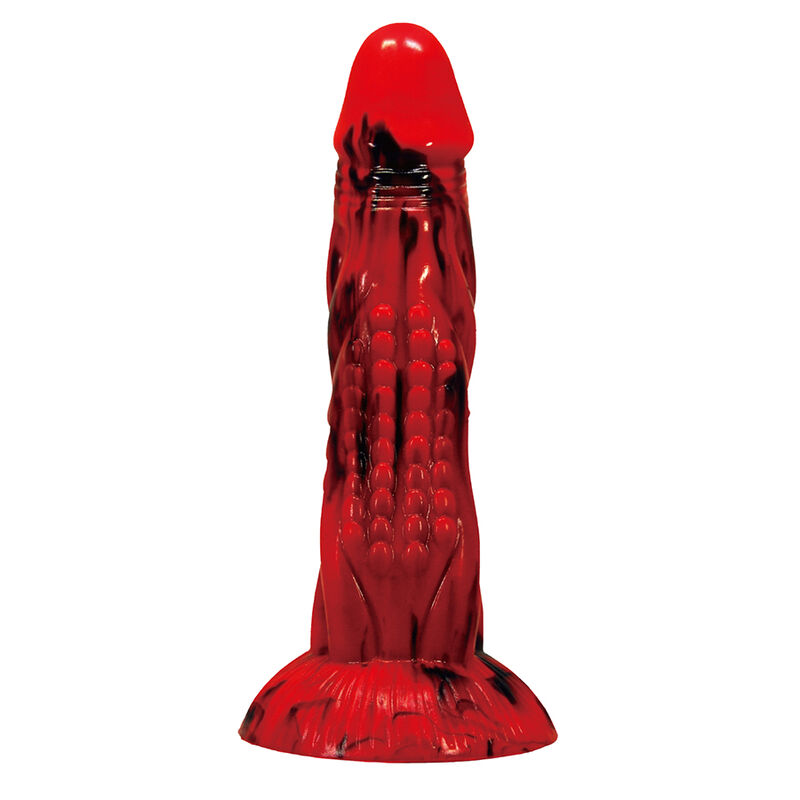 img_232121_deac55b7b3263aa984e621be94e59ee4_1.jpg POWER MONSTERS - MINOTAUR FANTASY DILDO WITH SUCTION CUP 21 CM Ø 5 CM RED BLACK
