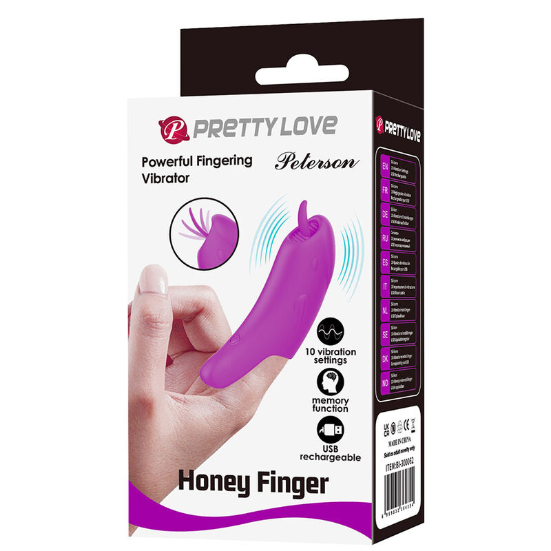 img_232153_512c50e82e7133c2076c438ca0d5642e_1.jpg PRETTY LOVE - PETERSON HONEY FINGER RECHARGEABLE FINGER VIBRATOR PURPLE