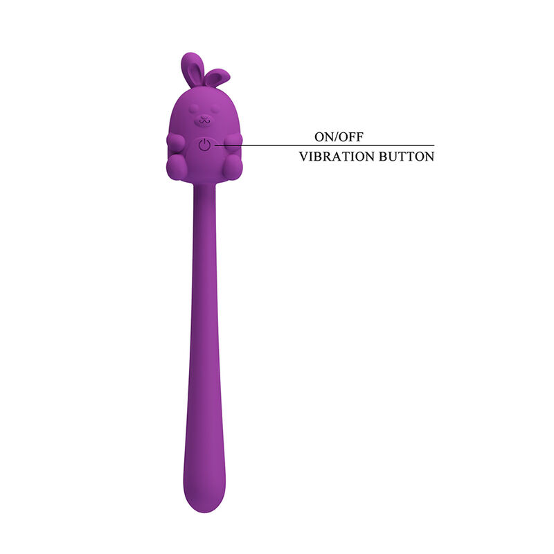 img_232204_8396e5101c353b89508d7b01bbf4003d_1.jpg PRETTY LOVE - CUTE BUNNY FLIRTING STICK FLEXIBLE VIBRATOR USB RECHARGEABLE PURPLE