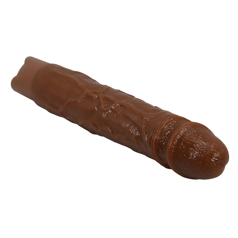 PRETTY LOVE - KESSLER REALISTIC VIBRATING DILDO WITH 10 VIBRATION MODES AND 10 THROWS, 22 CM, BROWN
