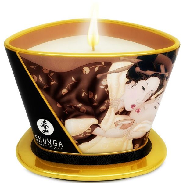 img_27812_47764797e2c71d96b2d5242dc139fddc_1.jpg SHUNGA - MINI CARESS BY CANDELIGHT VELA MASAJE CHOCOLATE 170 ML
