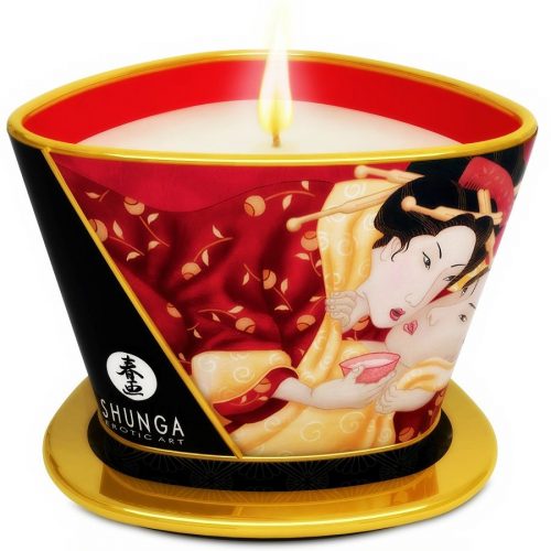 img_27813_4e2e25edad613a770230202d8e13434a_1.jpg SHUNGA - MINI CARESS BY CANDELIGHT VELA MASAJE FRESAS Y CAVA 170 ML