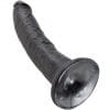 KING COCK - 7 DILDO BLACK 17.8 CM