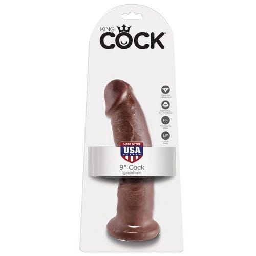 img_29572_81f9213d0e2ff2ecb2996ced877833db_1.jpg KING COCK - 9 PENE MARRÓN 22.9 CM
