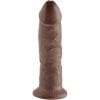 KING COCK - 9 PENE MARRÓN 22.9 CM