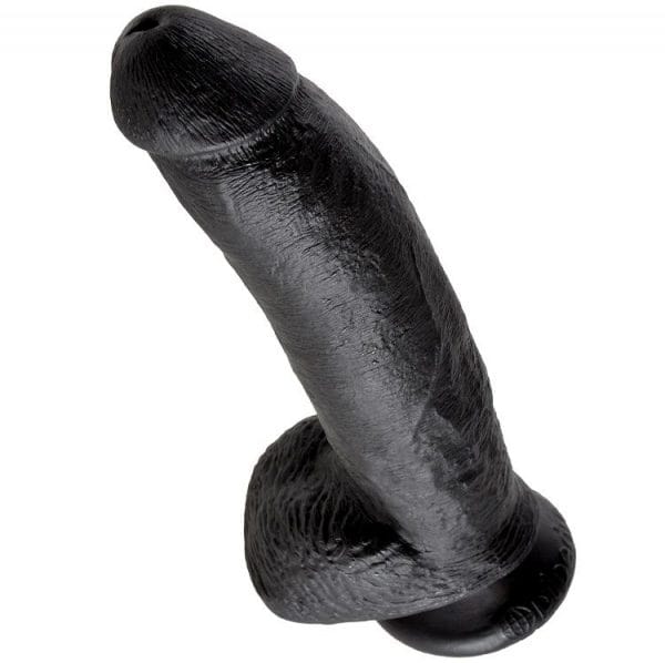 img_29636_a50d93007c7b31b919e569629dcca1c2_1.jpg KING COCK - DILDO BLACK WITH BALLS 22.9 CM