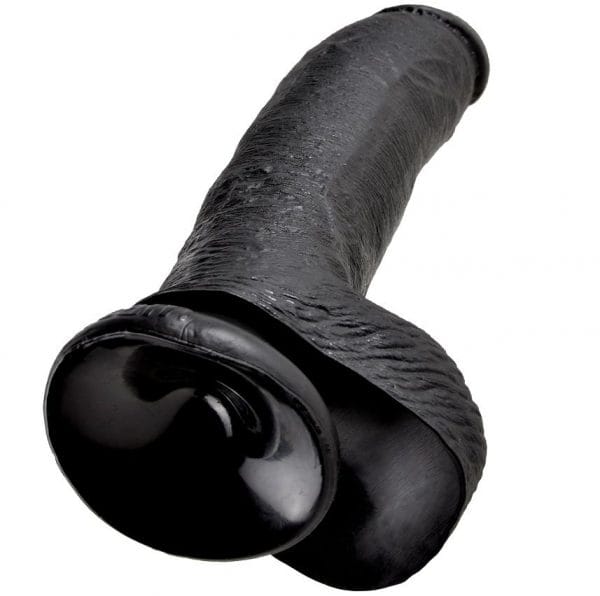 img_29637_342bf9662fd7c97c4d931e523d925f23_1.jpg KING COCK - DILDO BLACK WITH BALLS 22.9 CM