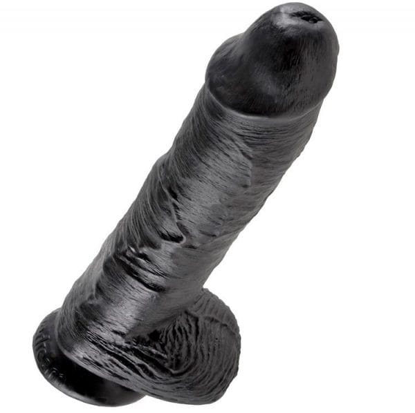 img_29651_4b61545bf69c9b2f120580ac19e959dc_1.jpg KING COCK - DILDO BLACK WITH BALLS 25.4 CM