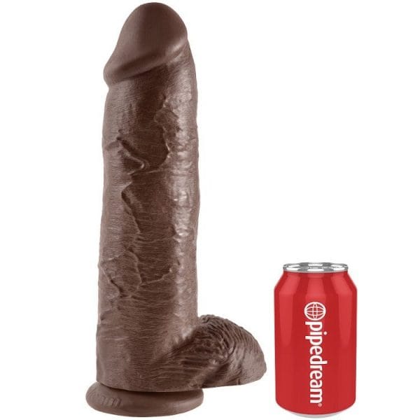 img_29686_bdc2efdf60654506ded0734e74c7e38f_1.jpg KING COCK - DILDO BROWN WITH BALLS 30.48 CM