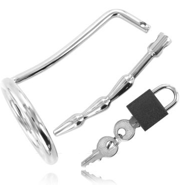 img_33977_aeadcb2ecdbf77ea874bcbc9b9872a98_1.png METAL HARD - ANILLO TESTÍCULOS CON PLUG URETRA CASTIDAD