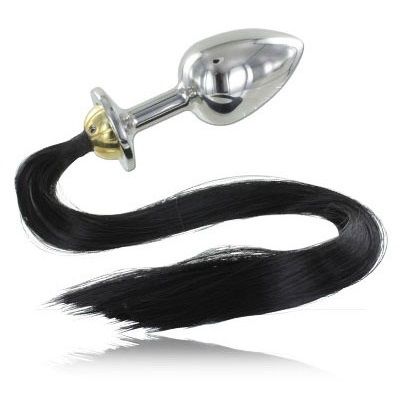 img_34047_9f4621ca3b29e201848ffa03c87366a5_1.jpg METAL HARD - PLUG ANAL ACERO CON COLA 8.89CM