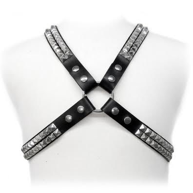 img_34179_4c88de4f7ef5952acf7da973f76b9e93_1.jpg LEATHER BODY - PYRAMID STUD HARNESS