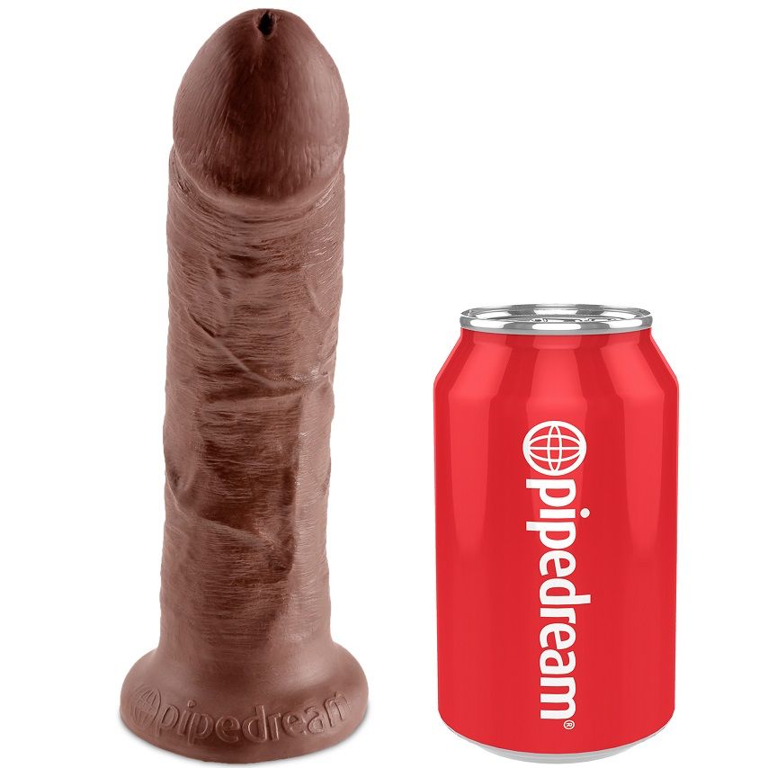 img_35750_78a5961747431546286d656ff7813722_1.jpg KING COCK - HARNESS CON PENE REALÍSTICO MARRÓN 20.3 CM