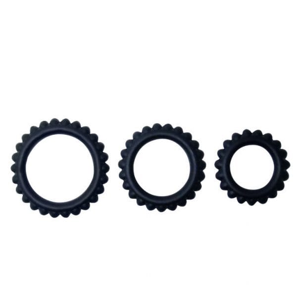 img_41864_768d4ec2c79a30fc2c1fe77e0b374e4c_1.jpg BAILE - TITAN SET 3 PCS COCK RING BLACK 2.8 + 2.4 + 1.9 CM