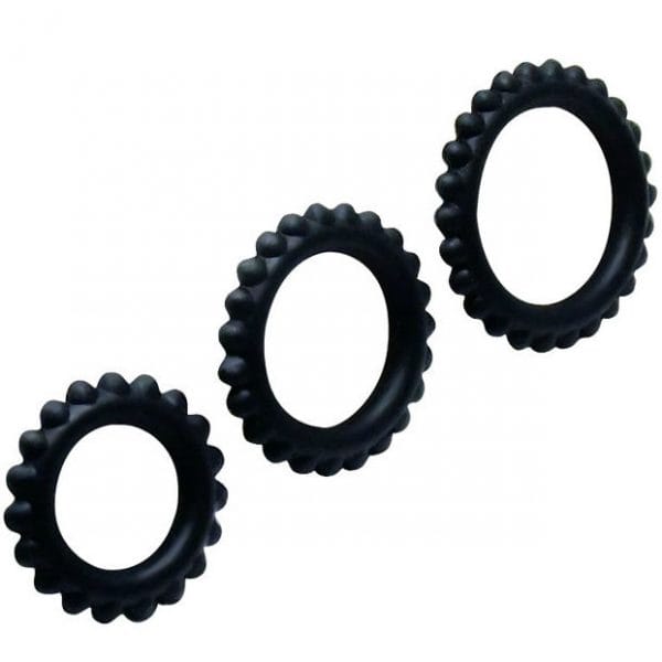 img_41866_42d9c4e1e51af373cfb3080c3b383287_1.jpg BAILE - TITAN SET 3 PCS COCK RING BLACK 2.8 + 2.4 + 1.9 CM