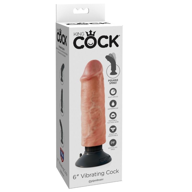 img_44999_e376babc112a0ce01704f6c69bf1ee5f_1.jpg KING COCK - DILDO VIBRADOR 15.24 CM NATURAL