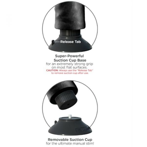 KING COCK - DILDO VIBRADOR CON TESTÍCULOS 23 CM NEGRO