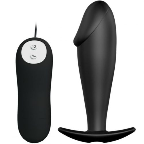 img_49761_d5666156836fe63c2f7a515ff14bf1d4_1.jpg PRETTY LOVE - PLUG ANAL SILICONA FORMA PENE Y 12 MODOS VIBRACIÓN NEGRO