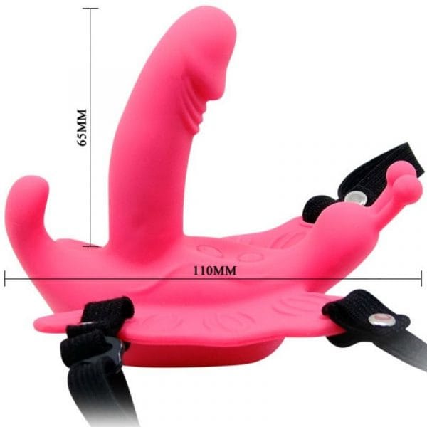 img_50126_f9726e0c66066a3506baac50157409f7_1.jpg BAILE - ULTRA PASSIONATE ARNÉS MARIPOSA VIBRADOR