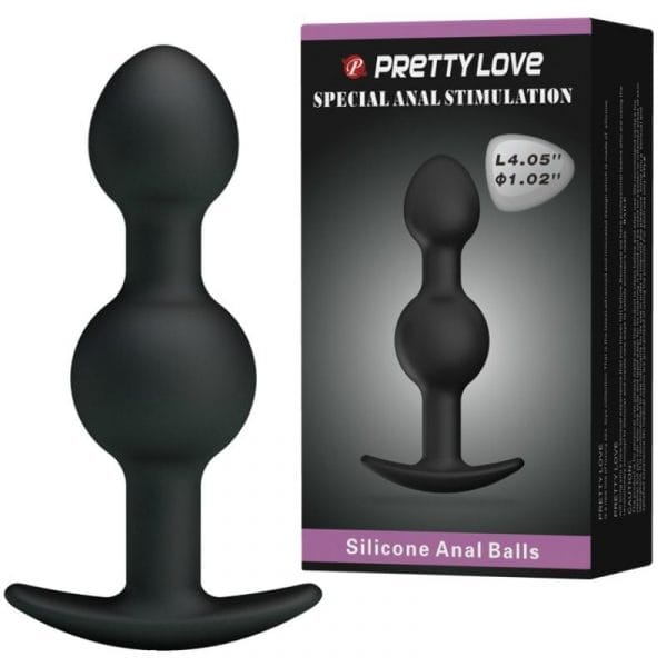 img_50369_c91b532d065c47f70b02f5254538c9d2_1.jpg PRETTY LOVE - BOLAS ANALES SILICONA ESTIMULACION ESPECIAL 10.3 CM NEGRO