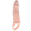 BAILE - FUNDA EXTENSORA PENE CON VIBRACIÓN Y STRAP PARA TESTÍCULOS 13.5 CM
