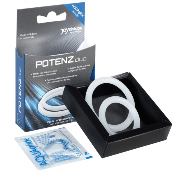 img_52703_be8985ce78e09b984909e1aaf120f26d_1.png JOYDIVISION POTENZDUO - ANILLOS PARA PENE BLANCO - M