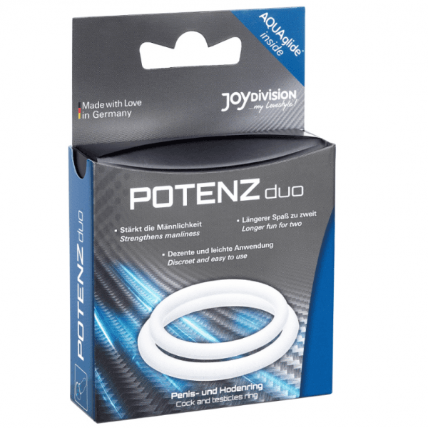 img_52704_08b00d17544454d5cf973ea80e7e544e_1.png JOYDIVISION POTENZDUO - ANILLOS PARA PENE BLANCO - M