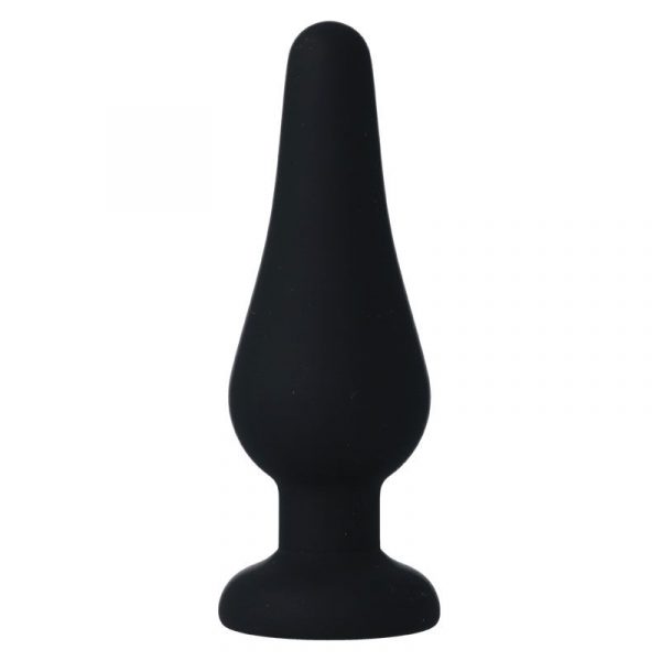 INTENSE - ANAL PLUG PIPO M SILICONE NEGRO 11 CM
