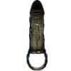 BAILE - FUNDA EXTENSORA PENE CON STRAP PARA TESTÍCULOS NEGRO 13.5 CM