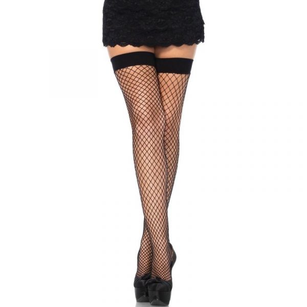 LEG AVENUE - MEDIAS EN RED NEGRAS TALLA ÚNICA