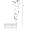 PASSION - WOMAN BS014 RED BODYSTOCKING ONE SIZE