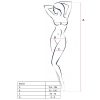 PASSION - WOMAN BS019 BODYSTOCKING BLANCO TALLA ÚNICA