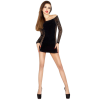 img_63457_b41fe1539b2e98e13b554fe8158a60ca_1.png PASSION - WOMAN BS026 BODYSTOCKING ESTILO VESTIDO NEGRO TALLA ÚNICA
