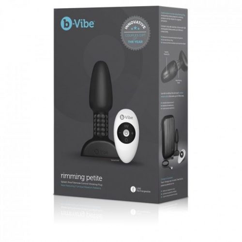 img_64925_86ac1b31bb76143be10687cc14949ceb_1.jpg B-VIBE - RIMMING CONTROL REMOTO ANAL PLUG PETITE NEGRO