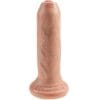 KING COCK - DILDO REALÍSTICO UNCUT NATURAL 15 CM