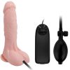 BAILE - DILDO REALÍSTICO VIBRADOR E INFLABLE 18.8 CM