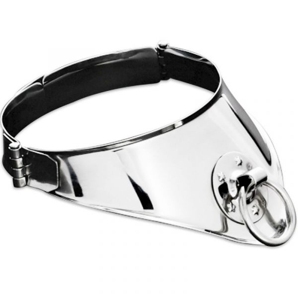 img_71330_be5f9b43e5be43aca12dd024241c6f61_1.jpg METAL HARD - COLLAR RESTRICCION CON ANILLA Y CANDADO 12.5 CM