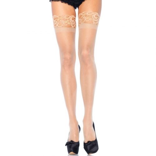 img_71876_a95d1255941693cebe4e0a980c726526_1.jpg LEG AVENUE - MEDIAS BEIGE LYCRA ANTIDESLIZANTE TALLA GRANDE