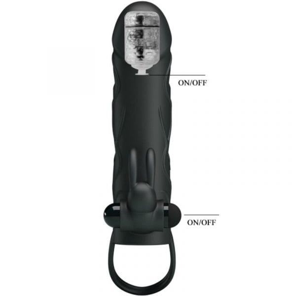 PRETTY LOVE - FUNDA SILICONA CON VIBRACIÓN 14 CM 2.0