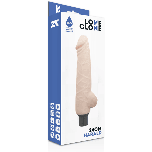 img_73497_45f71e56d62a389611ef67b5ebea1ed9_1.png LOVECLONE - HARALD VIBRADOR REALÍSTICO SELF LUBRICATION 24 CM -O- 4 CM
