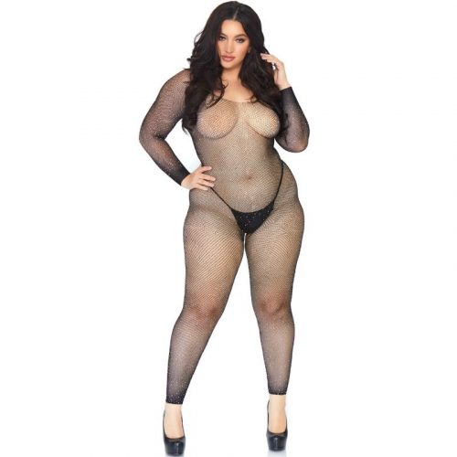 img_74238_58060fffcf6b21a23443fca2c114fc2c_1.jpg LEG AVENUE - BODYSTOCKING EN RED CON BRILLANTE 1X-2X