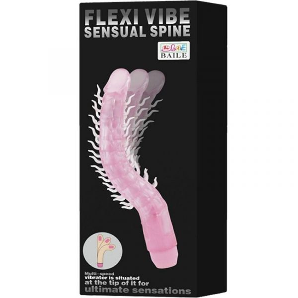 img_74649_0f311fd1cf10da58ec3a320b68c4cbad_1.jpg BAILE - FLEXI VIBE SENSUAL SPINE BENDABLE VIBRATING DILDO LILA 23.5 CM