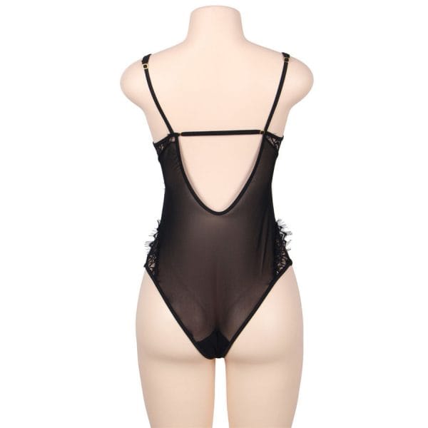 img_76810_8df97172a7da26b75c661ecf16166957_1.jpg SUBBLIME - TEDDY ENCAJE FLORAL Y CON FLECOS NEGRO TALLA GRANDE
