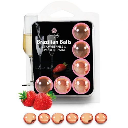 img_82876_2ee9e9394c49d5909431ba9037ec5da5_1.jpg SECRETPLAY - SET 6 BRAZILIANS BALLS FRESAS CON CAVA
