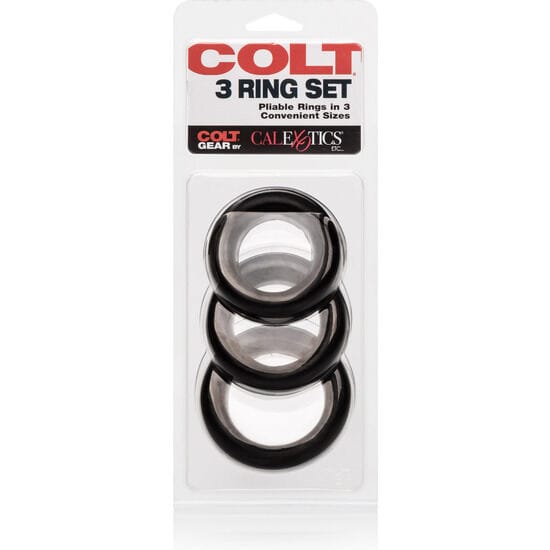 CALEXOTICS - COLT SET 3 ANILLOS PENE Y TESTÍCULOS