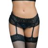 img_88450_a9be82864ebdbbf0d8323fbdd65ad88d_1.jpg QUEEN LINGERIE - LIGUERO Y TANGA DISEÑO FLORAL NEGRO L/XL